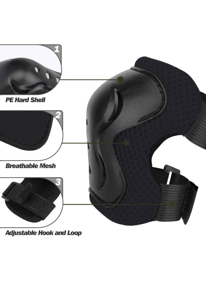 Spartan Bike & Skate Protective Gear Set (Small, Black) - Image 2