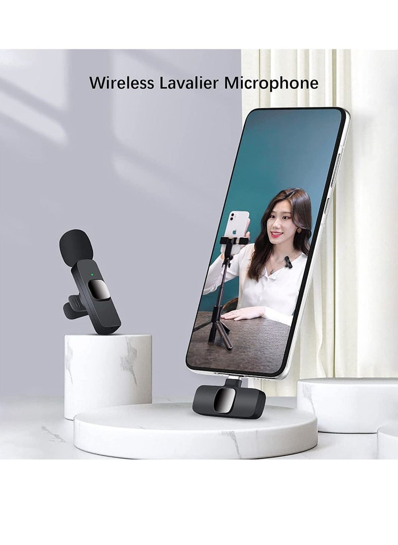 Wireless Lavalier Microphone for iPhone iPad Plug and Play Mini Mic for YouTube TikTok Live Streaming Gaming K Song Recording Auto Noise Reduction (Lightning 1)  - Image 2