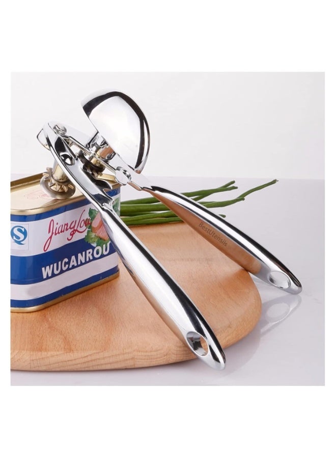 Shengya Top Choice Manual Can Opener, Heavy-Duty Zinc Alloy with Chrome Finish - Image 5