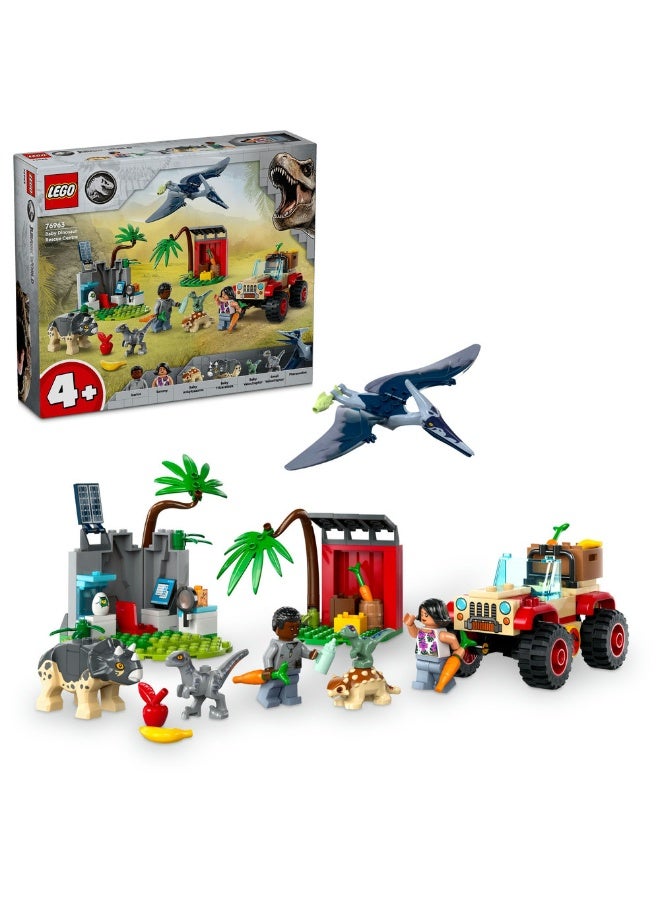 LEGO Jurassic World Baby Dinosaur Rescue Centre Toy 76963 (Age 4+, 139 Pieces) - Image 1