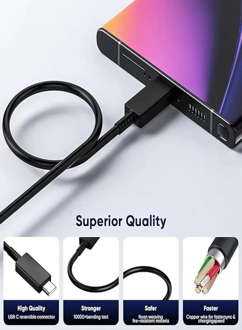 Changli 45W Type C Super Fast Charger, 45 Watt PPS/PD3.0 USB-C Android Wall Charger for Samsung Galaxy S23 S22 S21 Ultra/Z Fold 6 5/Z Flip 6 5 4 and More Android Cell Phone,Travel Charger Adapter - Image 2