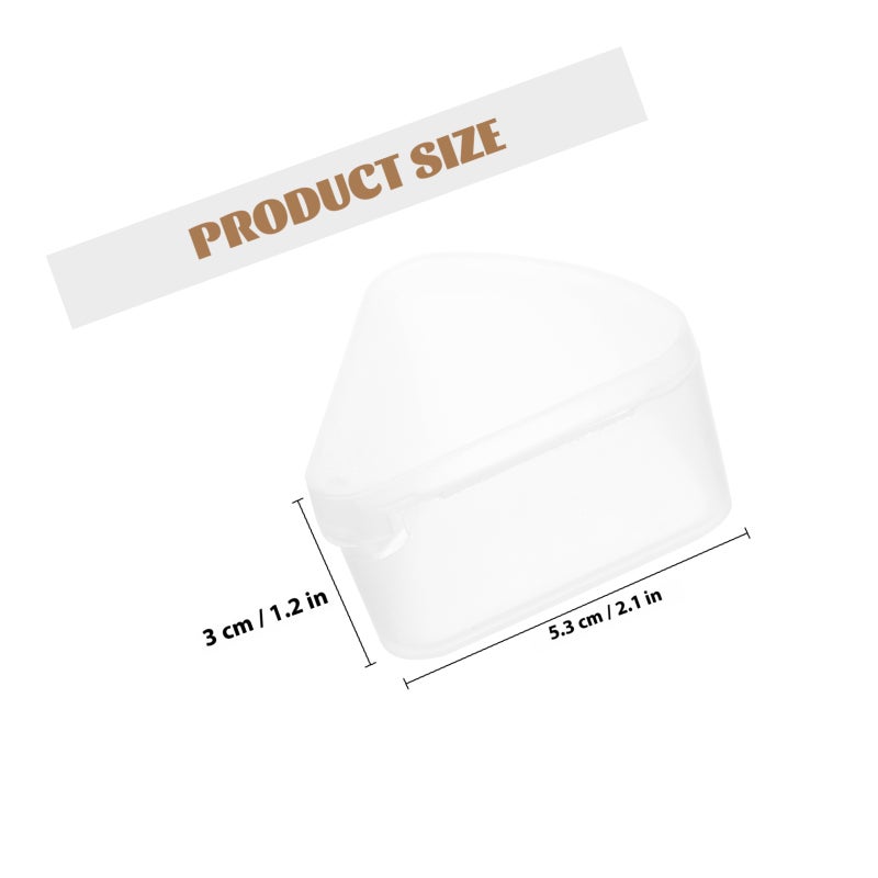 6pcs Triangle Powder Puff Holders Makeup Powder Puff Storage Boxes Beauty Sponge Holders - Image 2