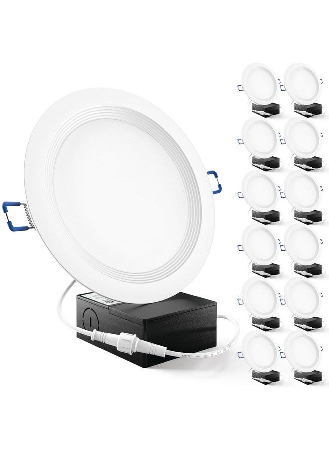 صنكو لايتنغ مجموعة من 12 مصباح سقف LED رفيع للغاية مقاس 6 بوصات من Sunco، ضوء نهاري 5000 كلفن، قابل للتعتيم بقوة 14 وات، مقاوم للرطوبة، بدون علبة، رقاقة رقيقة مع صندوق توصيل - Image 1