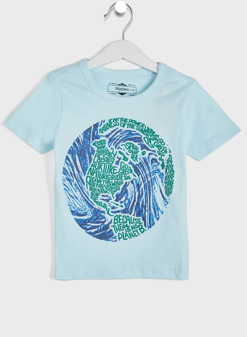 Ripples Graphic Print T-Shirt