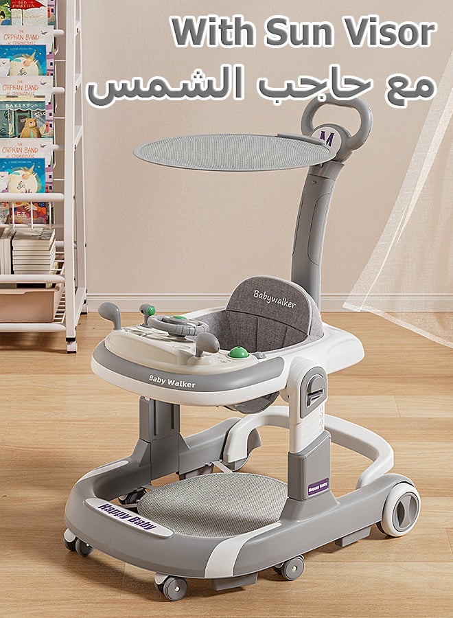 Mi VAZA Baby Walker - Feeding Table - With Toy, Sun Visor - Adjustable Height - Help Baby Walk - Baby Car - Image 4