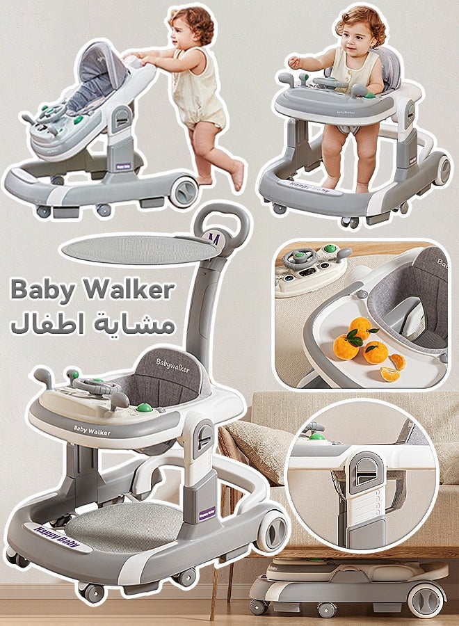 Mi VAZA Baby Walker - Feeding Table - With Toy, Sun Visor - Adjustable Height - Help Baby Walk - Baby Car - Image 1