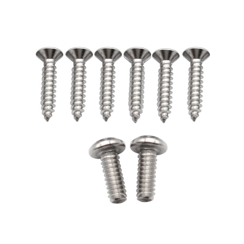 One Pair Sunvisor Support Brackets Kit Chrome with Screws Bushing - Image 4