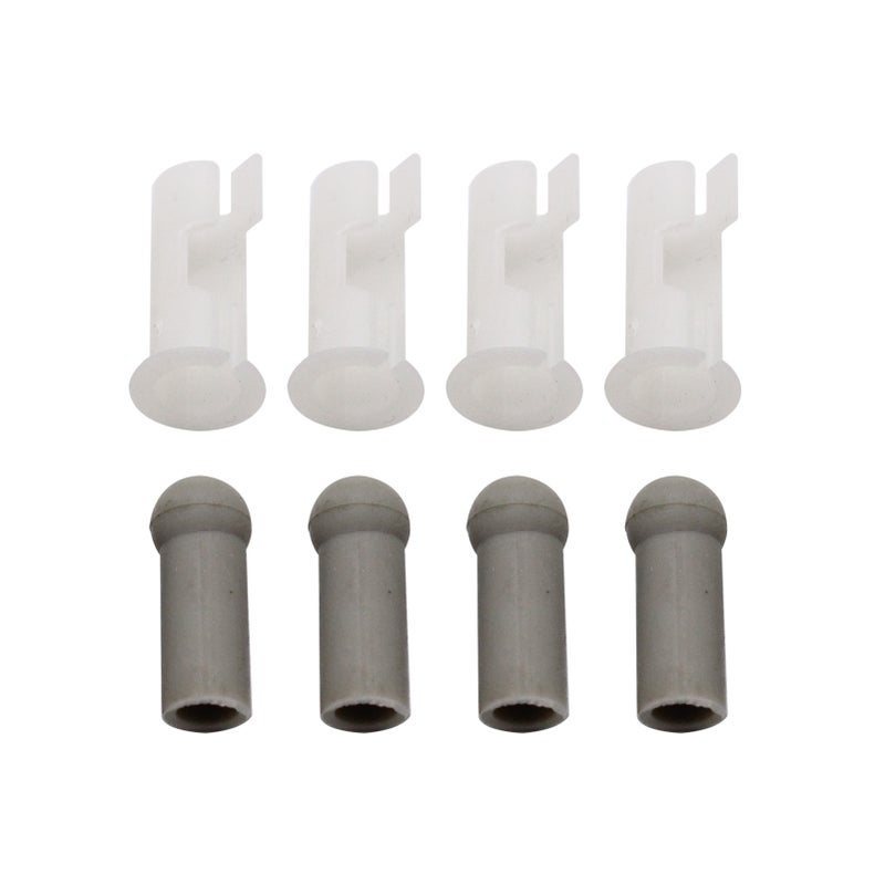 One Pair Sunvisor Support Brackets Kit Chrome with Screws Bushing - Image 3