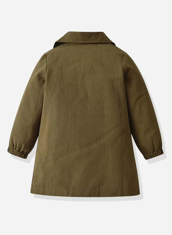 Take Two Take Two Solid Cotton Double-Breasted Coat