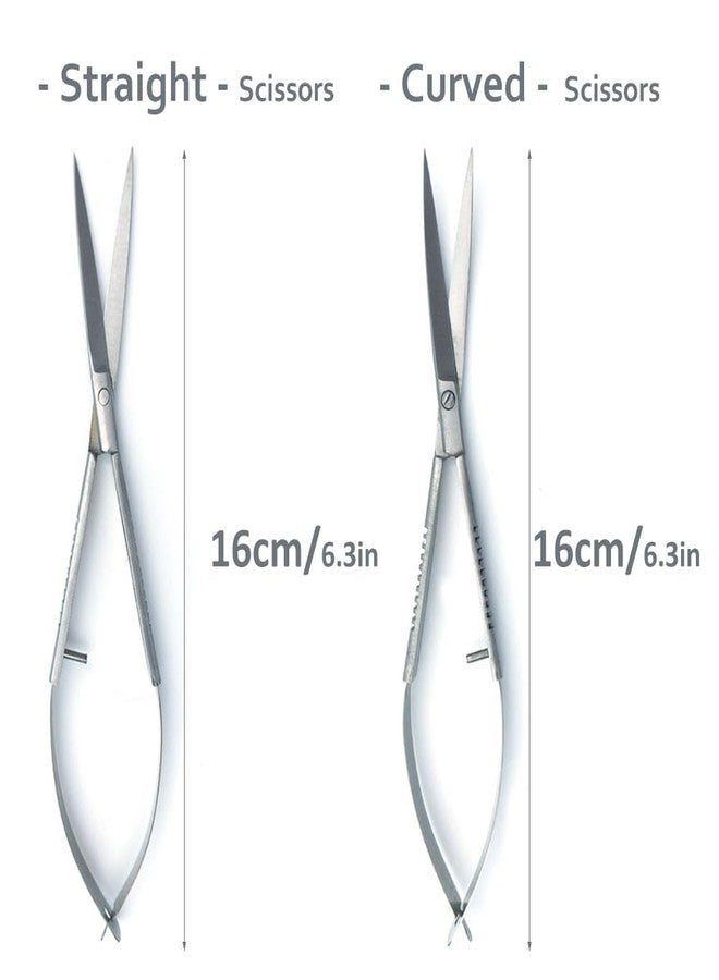 LINLAN Aquatic Plant Spring Scissors for Precise Trimming, Stainless Steel with Top Rebound Feel, Ideal for Aquatic Ferns and Microsorum Pteropus in Planted Tanks - Image 2
