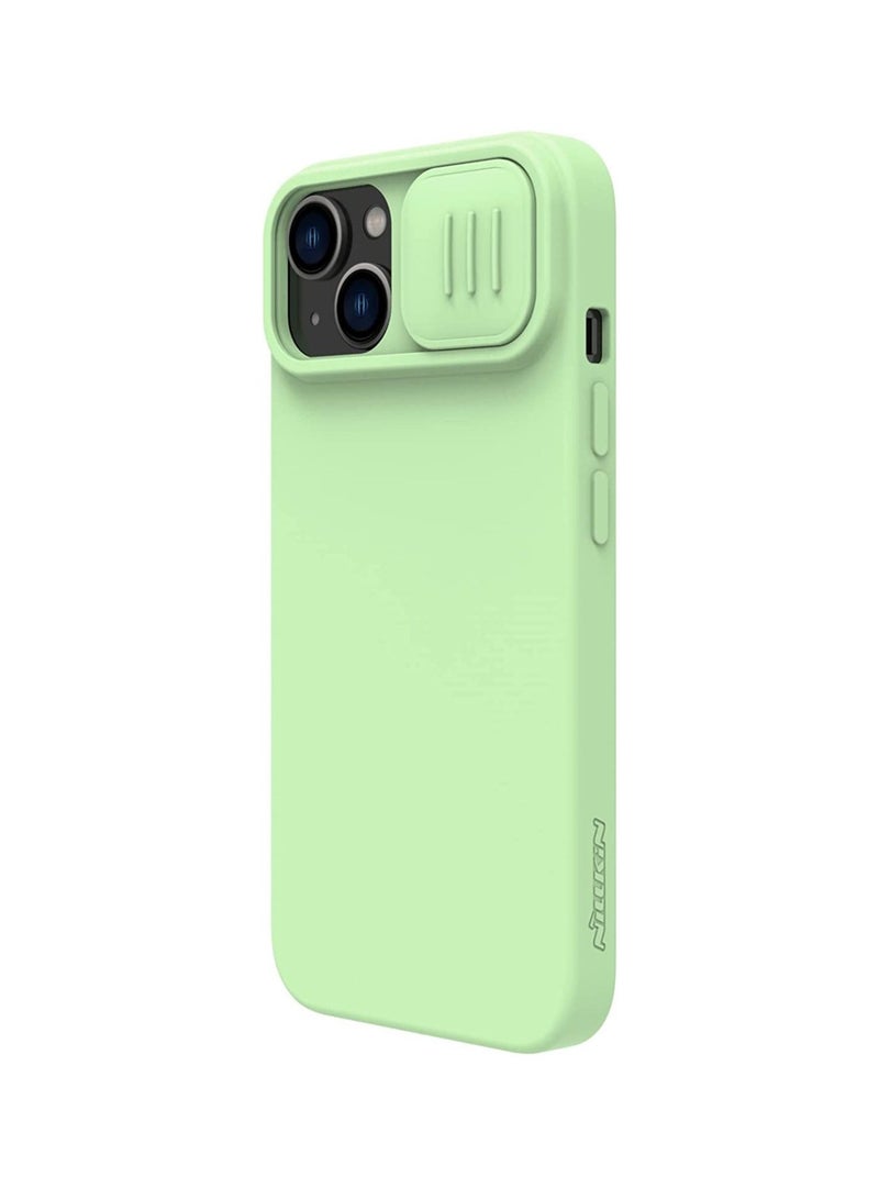 Nillkin CamShield Silky Magnetic Silicone Case For iPhone 14 Pro Max - Green - Image 2