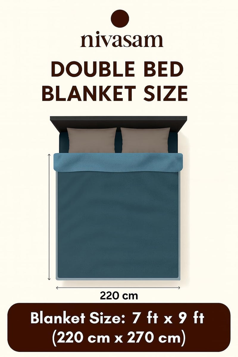 Nivasam Kreta Premium Double Bed Mink Blanket – 2.5 kg – Ultra Soft, Cozy & Warm Winter Blanket (Solid Camel) - Image 5