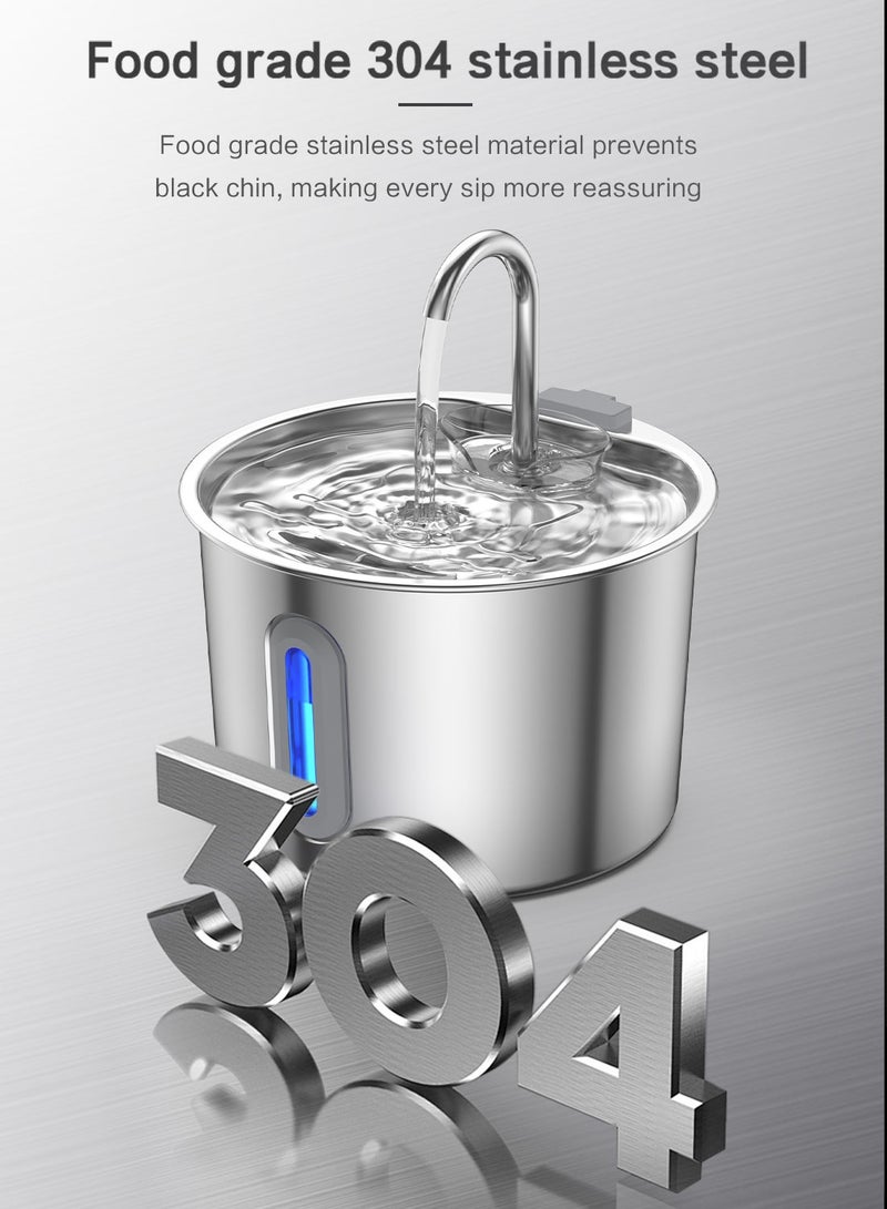 Kidle 2.2L Automatic Cat Water Fountain Ultra Quiet Pet Drinking Fountains for Cats Indoor - Image 2