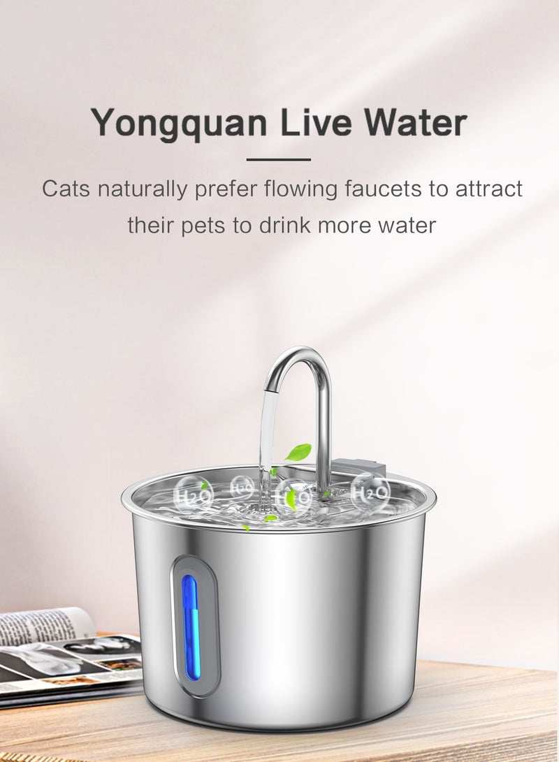 Kidle 2.2L Automatic Cat Water Fountain Ultra Quiet Pet Drinking Fountains for Cats Indoor - Image 3