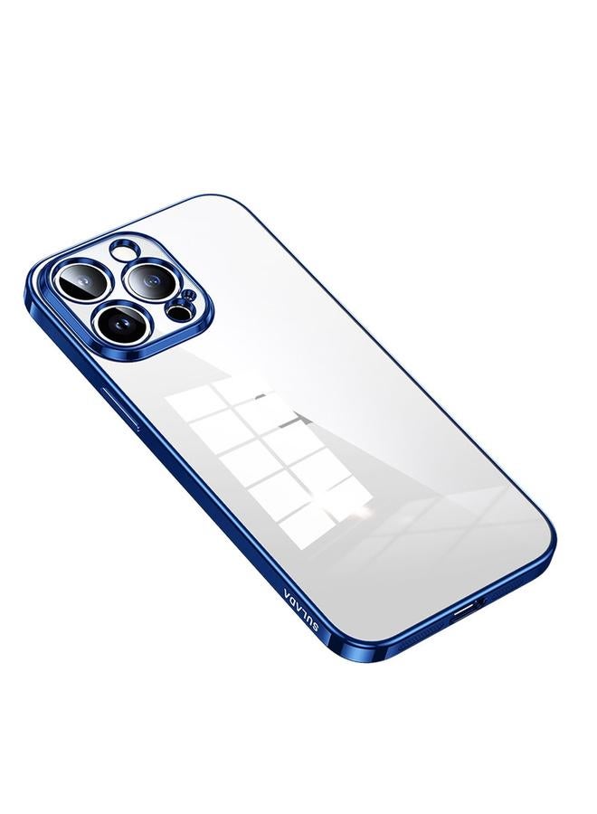 Case For iPhone 14 Pro Max Shine Through Series Plating TPU Transparent Phone Protective Case
