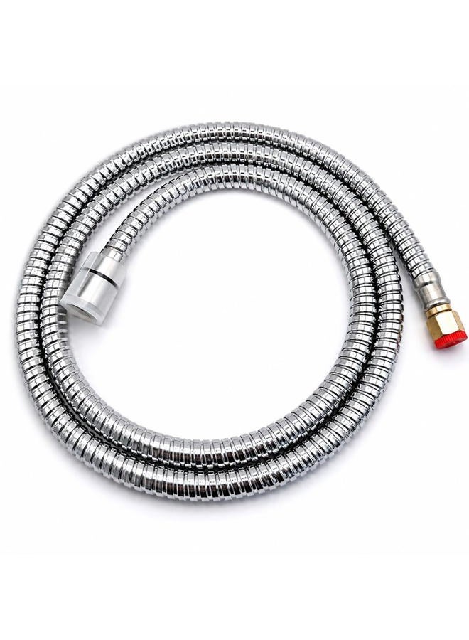 s socila Socila Professional Stainless Steel Shampoo Bowl Hose - 1/2" Thread Sprayer Head to 1/4" Thread Water Pipe for Barber Shop & Salon Sink Replacement Part for Faucet and Sprayer - Image 1