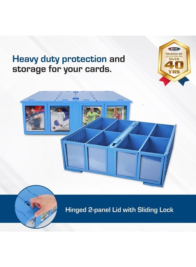 BCW Collectible Card Bin - Blue | Holds 3200 Cards | Includes 4 Dividers | Storage for PokÃ©mon, MTG & Sports Cards - Image 2