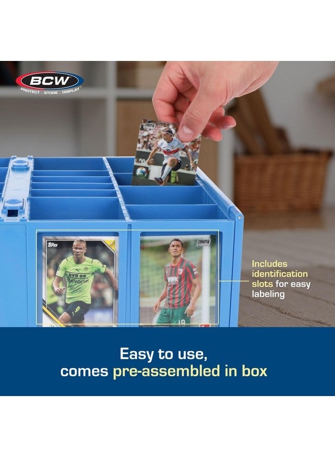 BCW Collectible Card Bin - Blue | Holds 3200 Cards | Includes 4 Dividers | Storage for PokÃ©mon, MTG & Sports Cards - Image 5