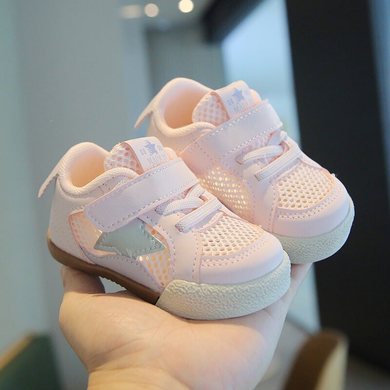 Mesh Sneakers Lightweight Flexible Sole Walking Shoes For Kids Indoor And Outdoor Activities - Image 3