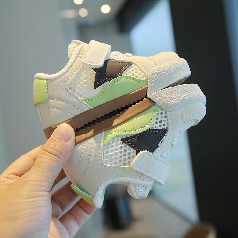 Mesh Sneakers Lightweight Flexible Sole Walking Shoes For Kids Indoor And Outdoor Activities - Image 1