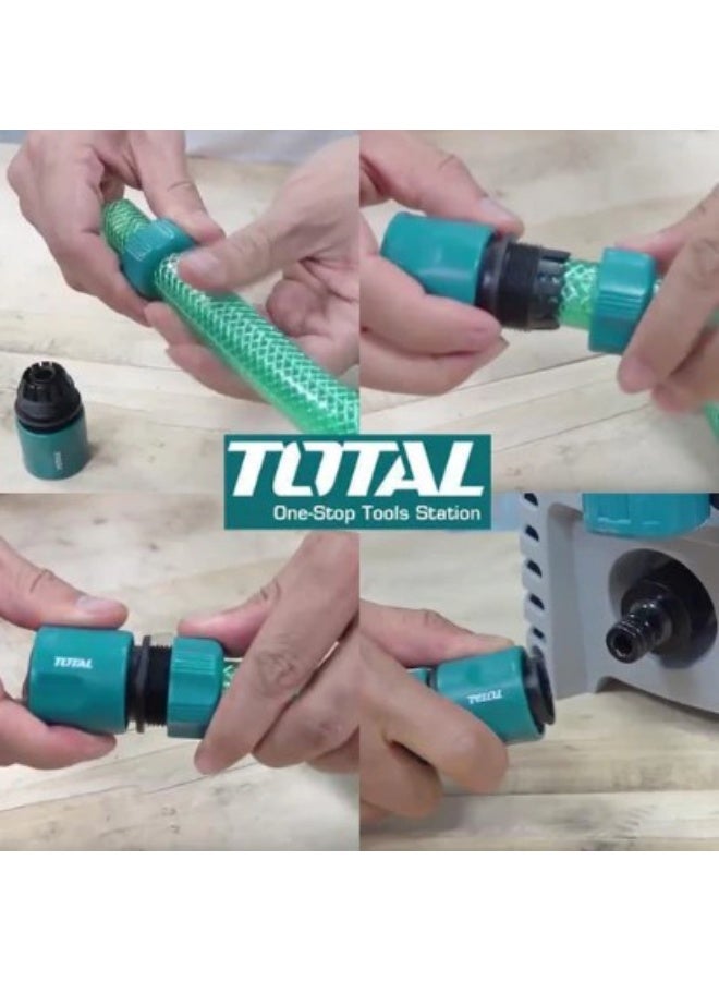 TOTAL Hose Quick Connectors Set – 1/2" Garden Hose Coupling, 3-Piece Durable Connector Set for Watering, Irrigation & Outdoor Use - Image 3