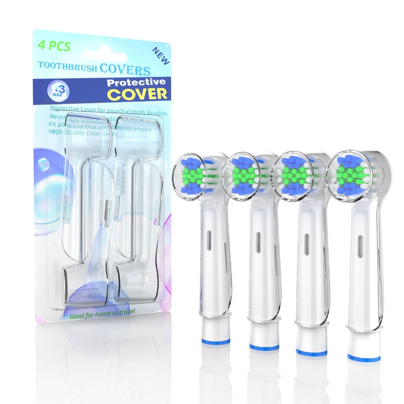 4 Pack Transparent Toothbrush Dust Covers Compatible With Io Series Electric Toothbrush Heads - Image 4