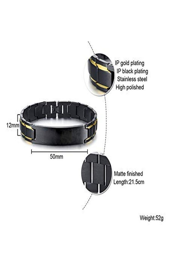 Mugart Military Oath Bracelet for Men “I Took a Solemn Oath” Engraved Black Stainless Steel Link Wristband Patriotic Veteran Gift for Army, Navy, Air Force, Marines Military Christmas Retirement or Memorial - Image 4