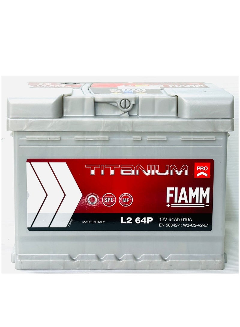 فيام بطارية سيارة 12 فولت 64 أمبير/ساعة L2/Din64 تيتانيوم برو - Image 1