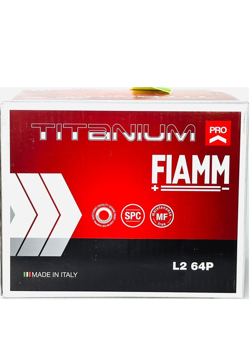 فيام بطارية سيارة 12 فولت 64 أمبير/ساعة L2/Din64 تيتانيوم برو - Image 2