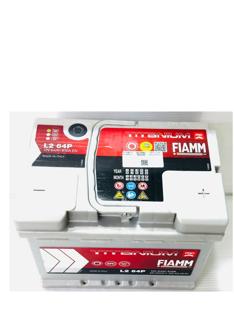 فيام بطارية سيارة 12 فولت 64 أمبير/ساعة L2/Din64 تيتانيوم برو - Image 3