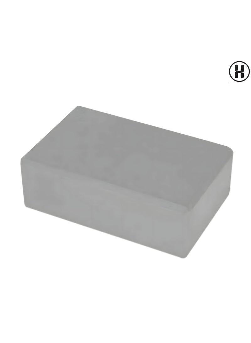 H Pro Yoga Block Grey |Supportive Foam Brick for Yoga Pilates Stretching and Balance Exercises - Image 2