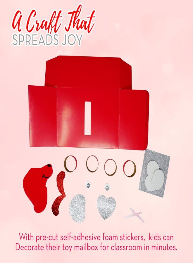 4E's Novelty DIY Valentines Mailbox Craft Valentine's Day Card Exchange Dog Puppy Box for Kids, Mail Box Crafts for Kids Girls Boys - DIY Valentines Card Box (2) - Image 4