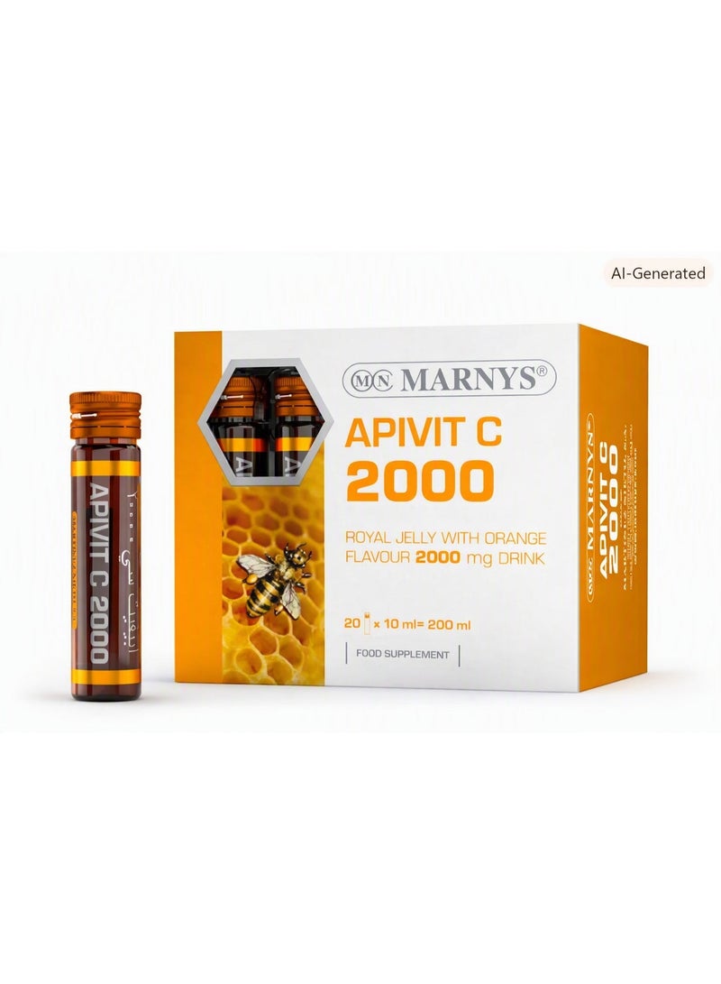 Marnys  Apivit C 2000 Royal Jelly Drink 20 bottle - Image 1
