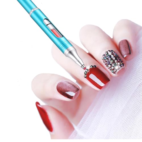 Yacig Diamond Art Pen Refillable Wax Pen for Diamond Painting, Metal 5D Diamonds Art Accessories Pens with a Multi Placer, Blue - Image 3