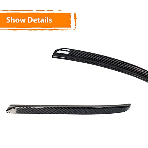 Adiil Carbon Fiber Style Rear Wing Trim Spoiler Extension Lip Fins Compatible with 2014 up Mini Cooper F55 F56 SJCW - Image 3