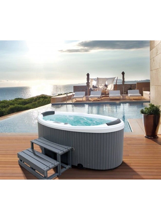 POLSPAS Olie 200 – Compact 2-Seater Plug Play Spa with LED Lights Auto Drain - Image 1