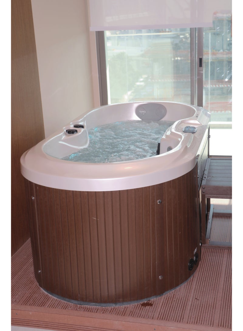 POLSPAS Olie 200 – Compact 2-Seater Plug Play Spa with LED Lights Auto Drain - Image 2