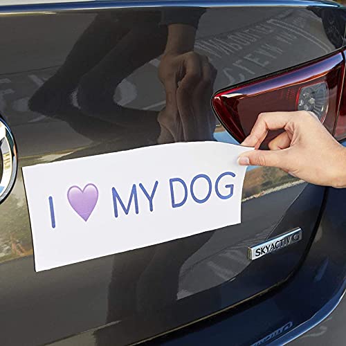 Bright Creations Blank Non-Adhesive Magnetic Car Signs, 12-Pack of 12x4 Inch White Magnet Sheets for Cars, Trucks and Trailers - Magnetic Sheets Non Adhesive - Blank Bumper Sticker Magnet - Image 5