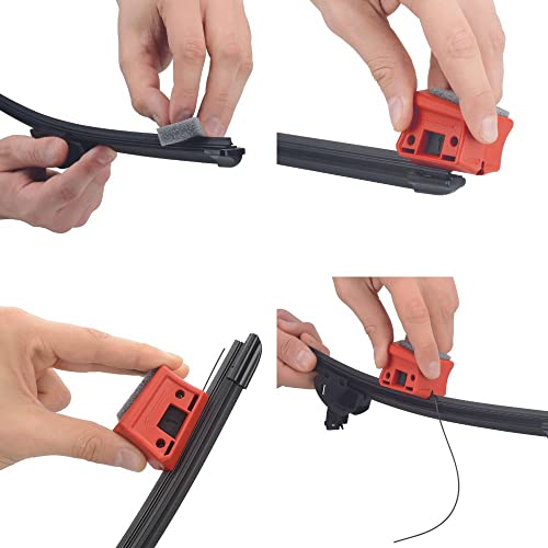 ATG Windshield Wiper Blade Sharpener - Universal Wiper Restorer - Wiper Repair Tool for All car Brands - Wiper Repair Kit - Windshield Wiper Cutter - Wiper Blades - Wiper Blade Cutter - Image 3