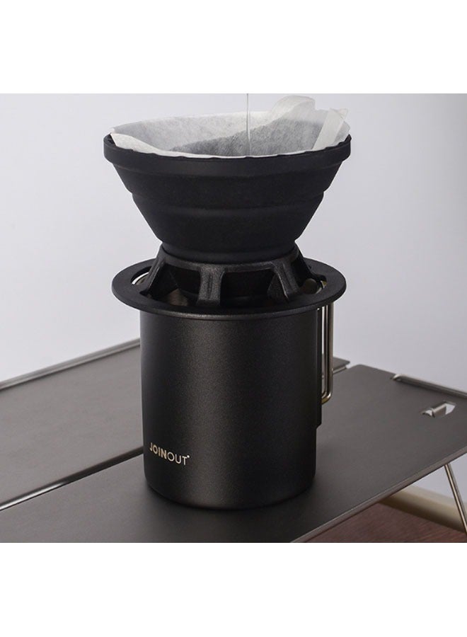 JOINOUT Travel Pour-over Coffee Set Outdoor Car Camping Portable V60 Silicone Filter Cup Pour-over Coffee Starter Combo Gift Box Set - Image 4