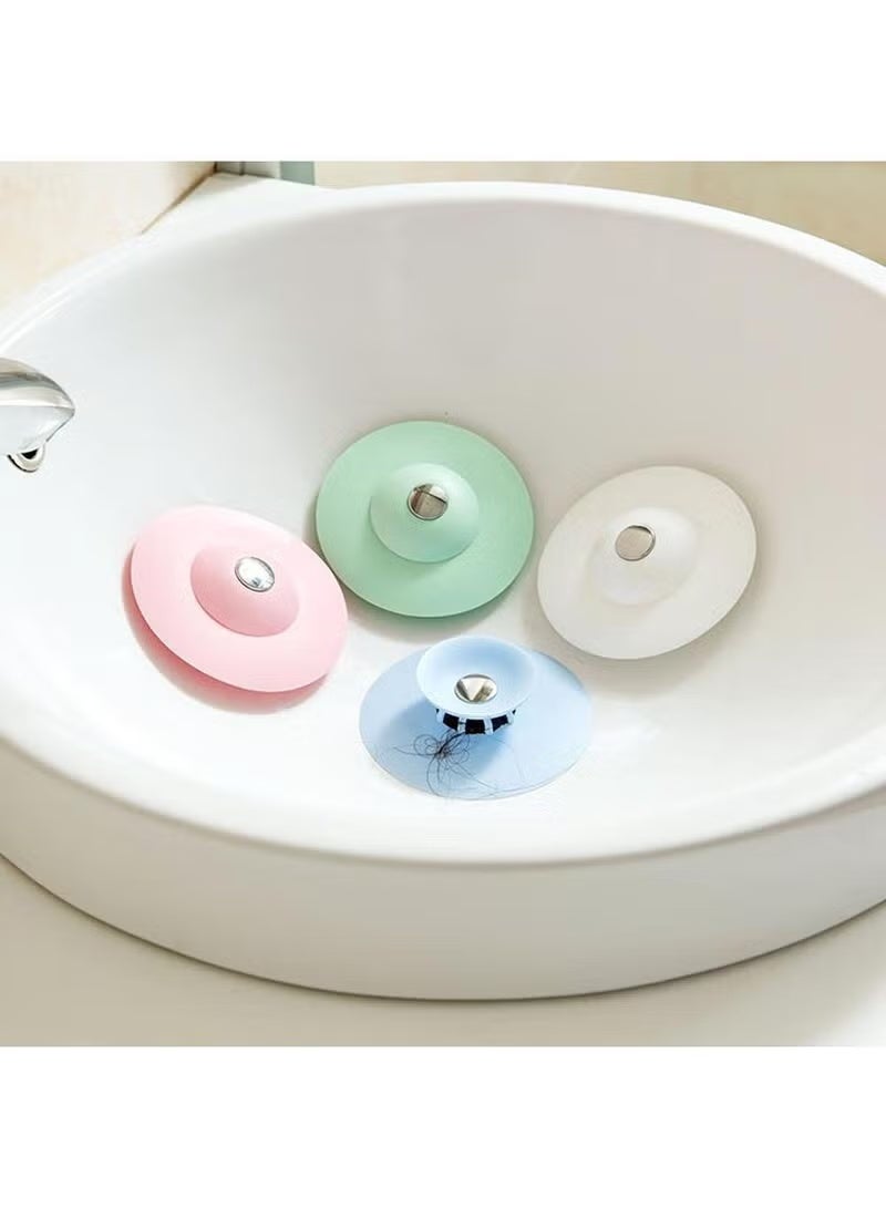 Silicone Shower Drain Stopper 5-Pack - Easy-to-Install Hair Trap & Catcher for Bathroom Bathtub and Kitchen Drains - Clean and Protect Your Drains with Bathtub Drain Strainers - Image 3