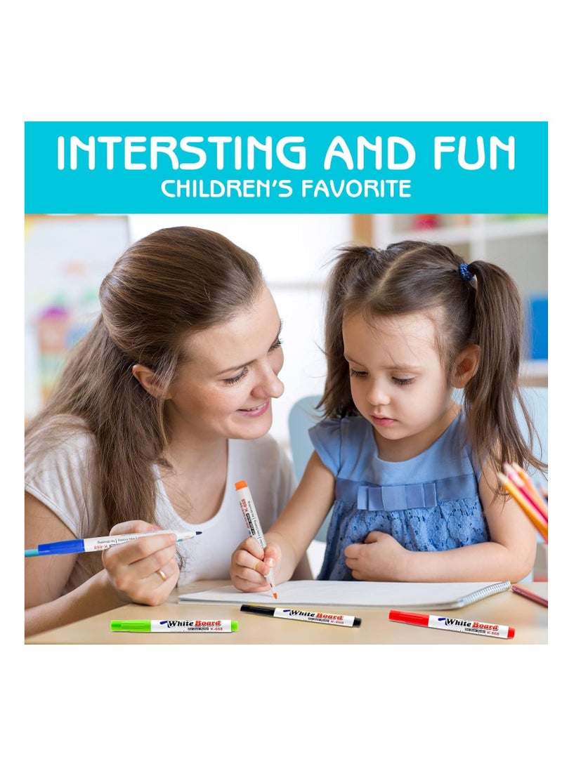 12 Pcs Magical Water Painting Pen with Spoon - Fun and Interactive Art Tools for Kids - Image 2