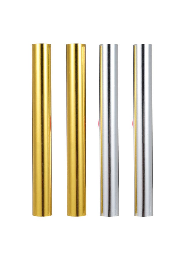 4 Rolls Gold & Silver Hot Foil Paper, Hot Foil Roll Used with Hot Foil Pen