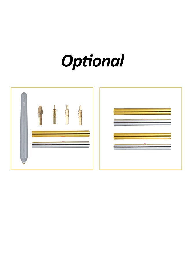 4 Rolls Gold & Silver Hot Foil Paper, Hot Foil Roll Used with Hot Foil Pen
