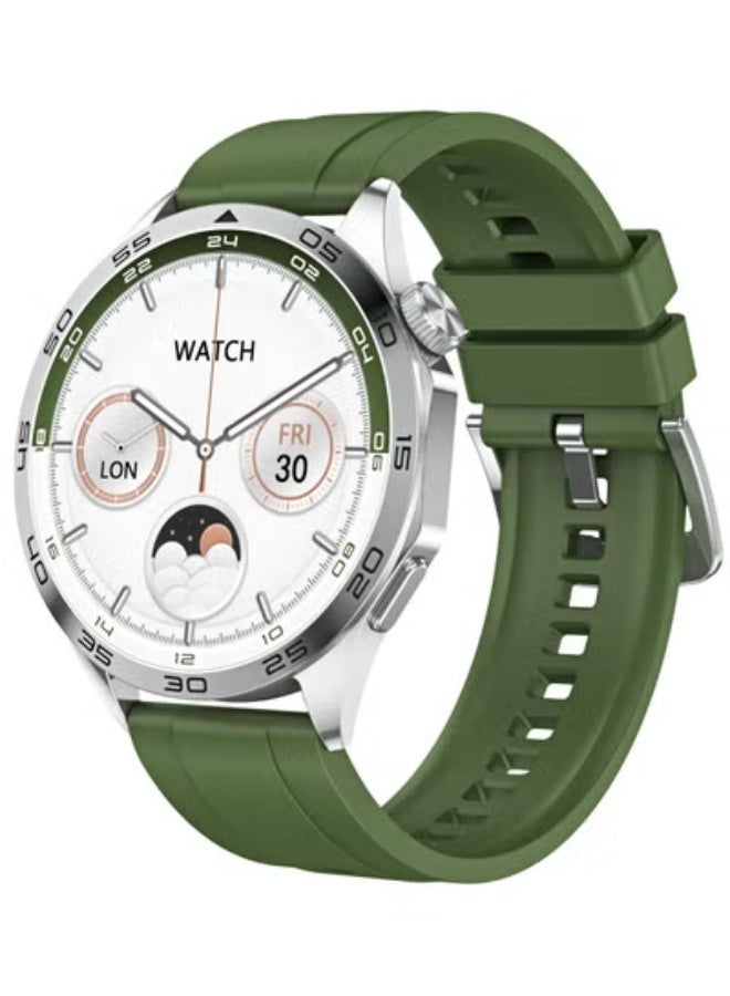 ساعة GT4 الذكية – شاشة AMOLED مقاس 1.43 بوصة مع مكالمات بلوتوث ومساعد صوتي وتتبع صحي ورياضي للرجال والنساء - Image 1