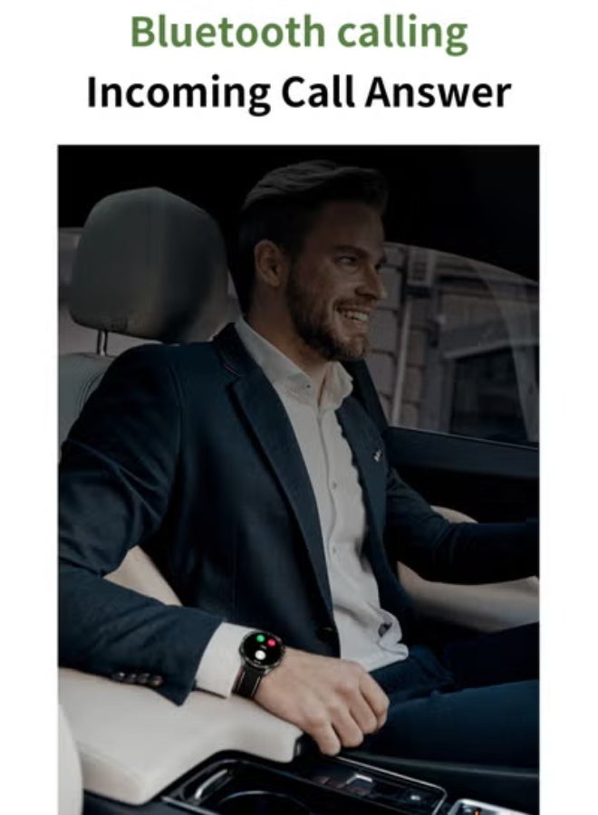 ساعة GT4 الذكية – شاشة AMOLED مقاس 1.43 بوصة مع مكالمات بلوتوث ومساعد صوتي وتتبع صحي ورياضي للرجال والنساء - Image 3