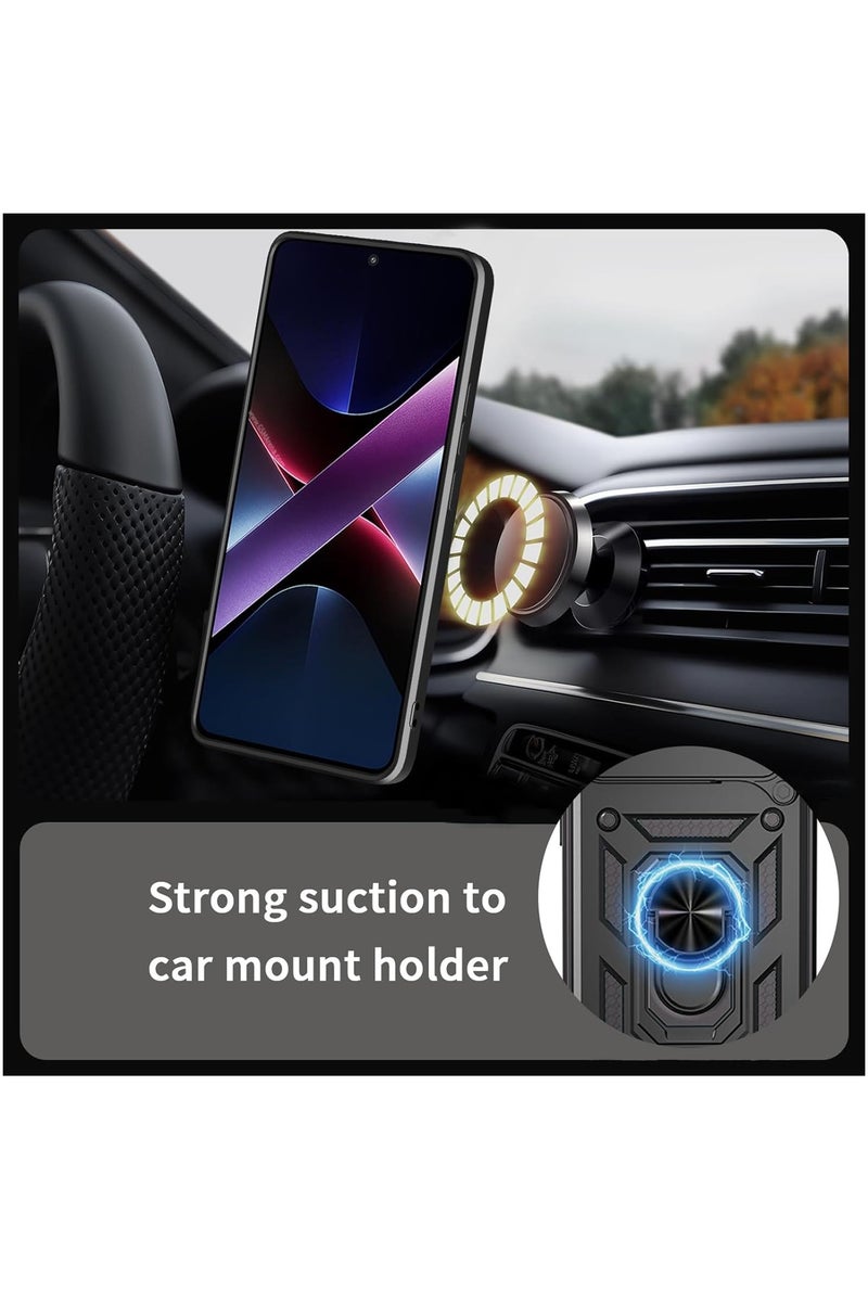 Fankalo Phone Cover for Tecno Camon 40 Pro 5G with Slide Camera Cover Drop Protective Phone Case with Magnetic Car Mount Holder - Image 4