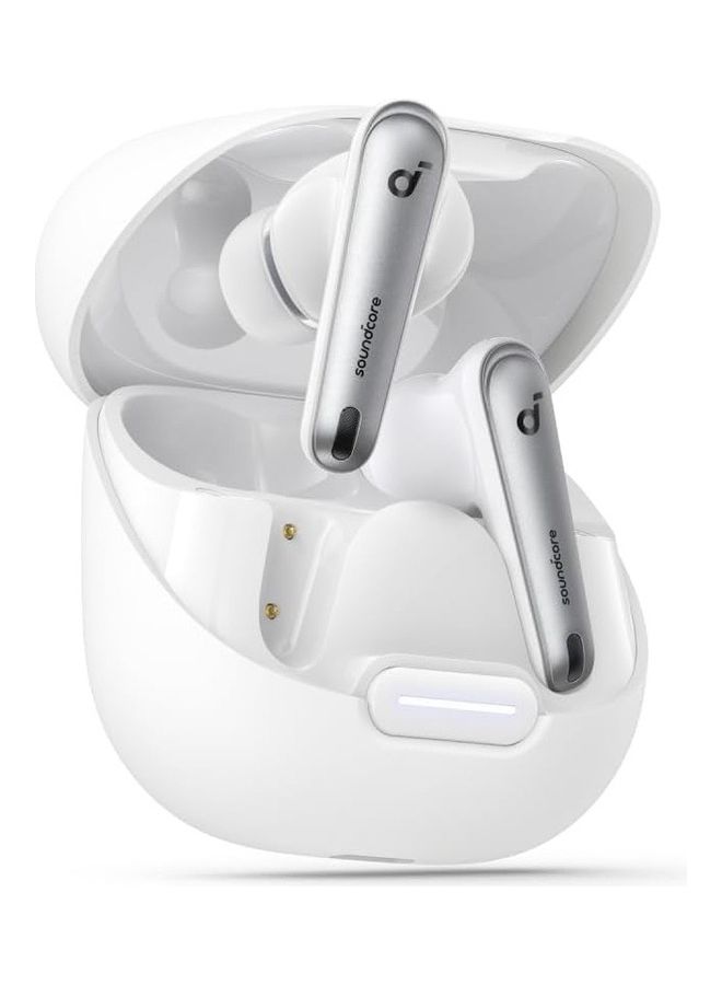 Soundcore Liberty 4 NC Earbuds, 98.5 Percent Noise Reduction, Adaptive Cancelling To Ears And Environment, Hi-Res Sound, 50H Battery, Wireless Charging, Bluetooth 5.3 White - Image 1