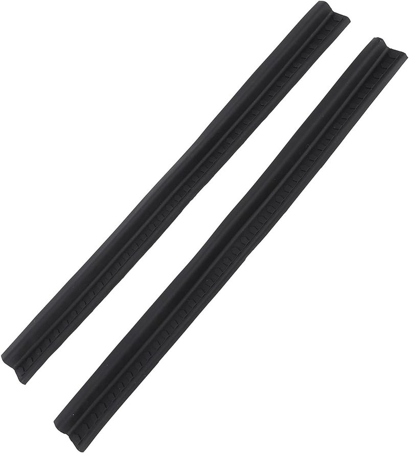 Door Sill Entry Guard Rubber Scuff Plate, 1 Pair, Black Protective Car Door Sill Cover - Scratch Proof, Durable Material, Easy Installation for Vehicle Interior - Image 5