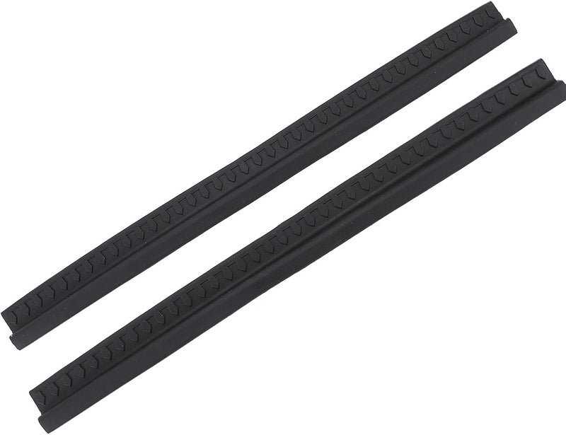 Door Sill Entry Guard Rubber Scuff Plate, 1 Pair, Black Protective Car Door Sill Cover - Scratch Proof, Durable Material, Easy Installation for Vehicle Interior - Image 4